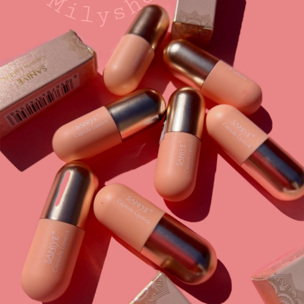 Labial en capsulas tonos naranjita