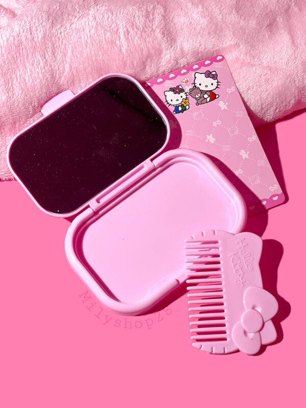 Estuche de Peine + Espejito de Hello Kitty