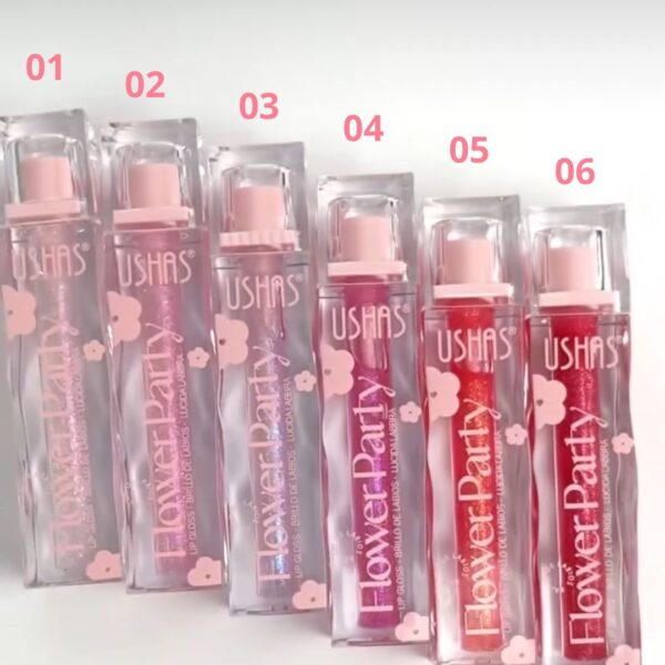 Lip Gloss Flower Party USHAS - Imagen 2