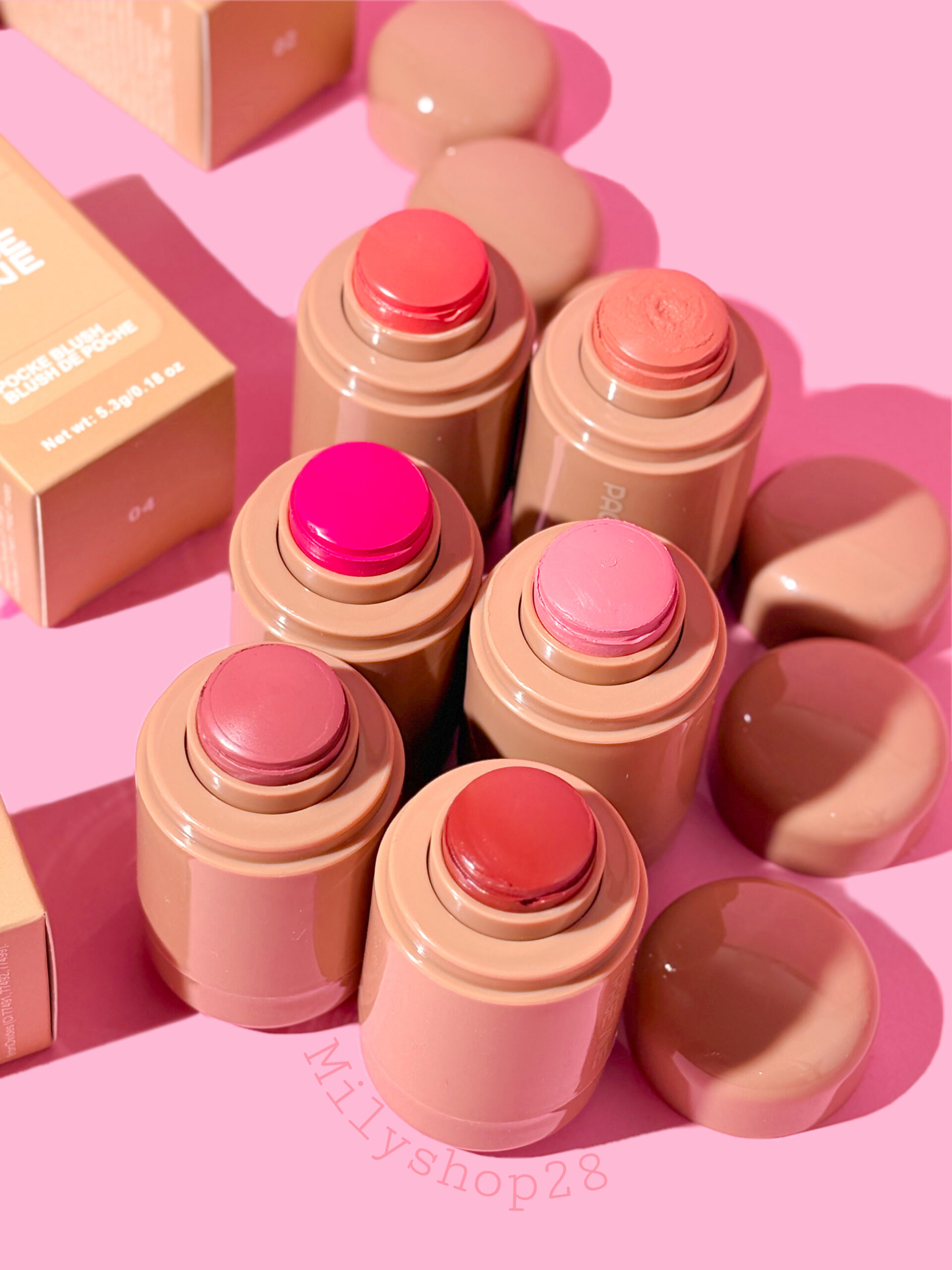 Blush en Barra Cremoso – Dupes de los Rubores Rhode - Imagen 3