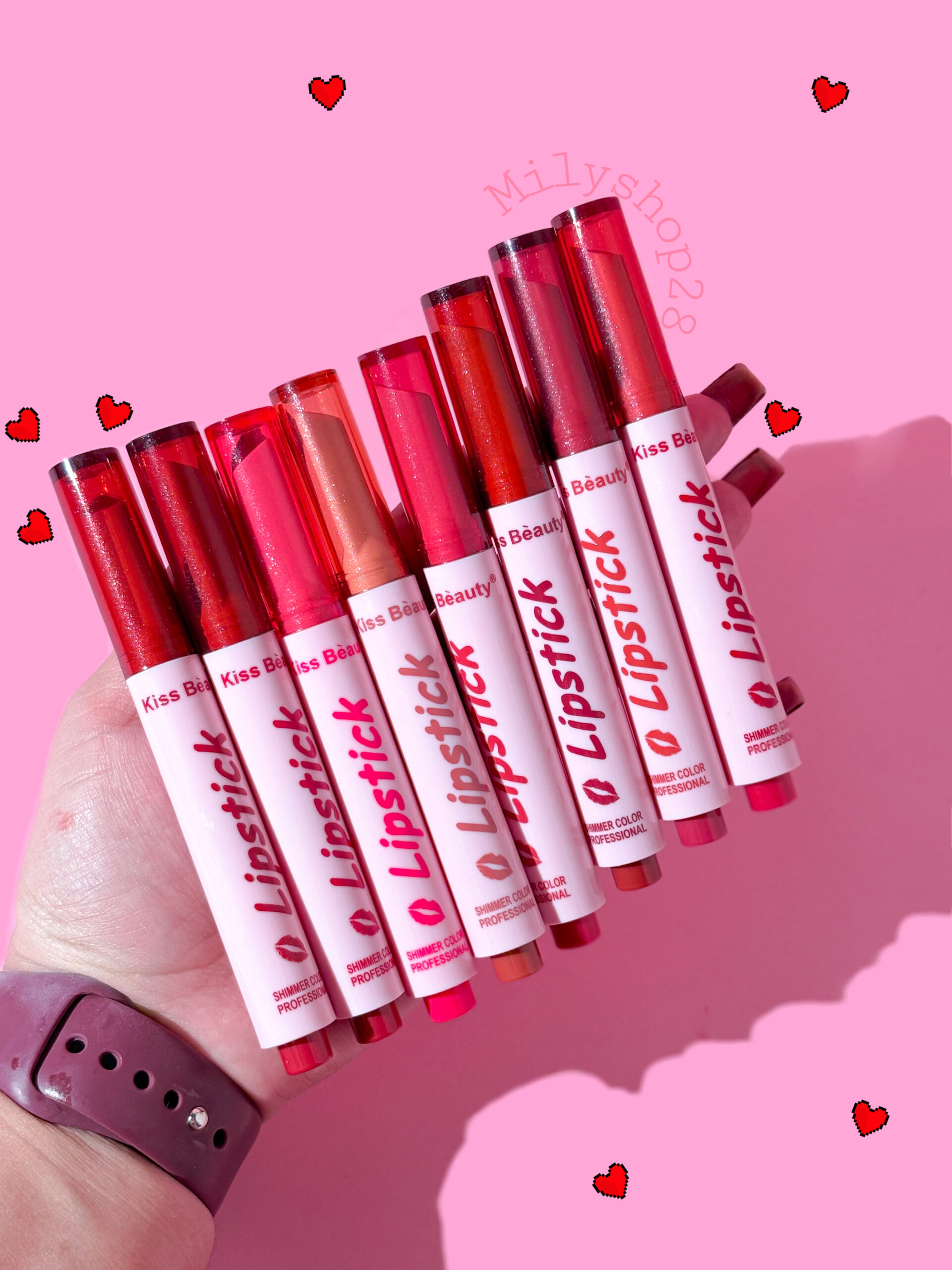 Lipstick kiss beauty