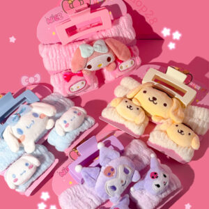 SET DE DIADEMA + MUÑEQUERAS DE SANRIO