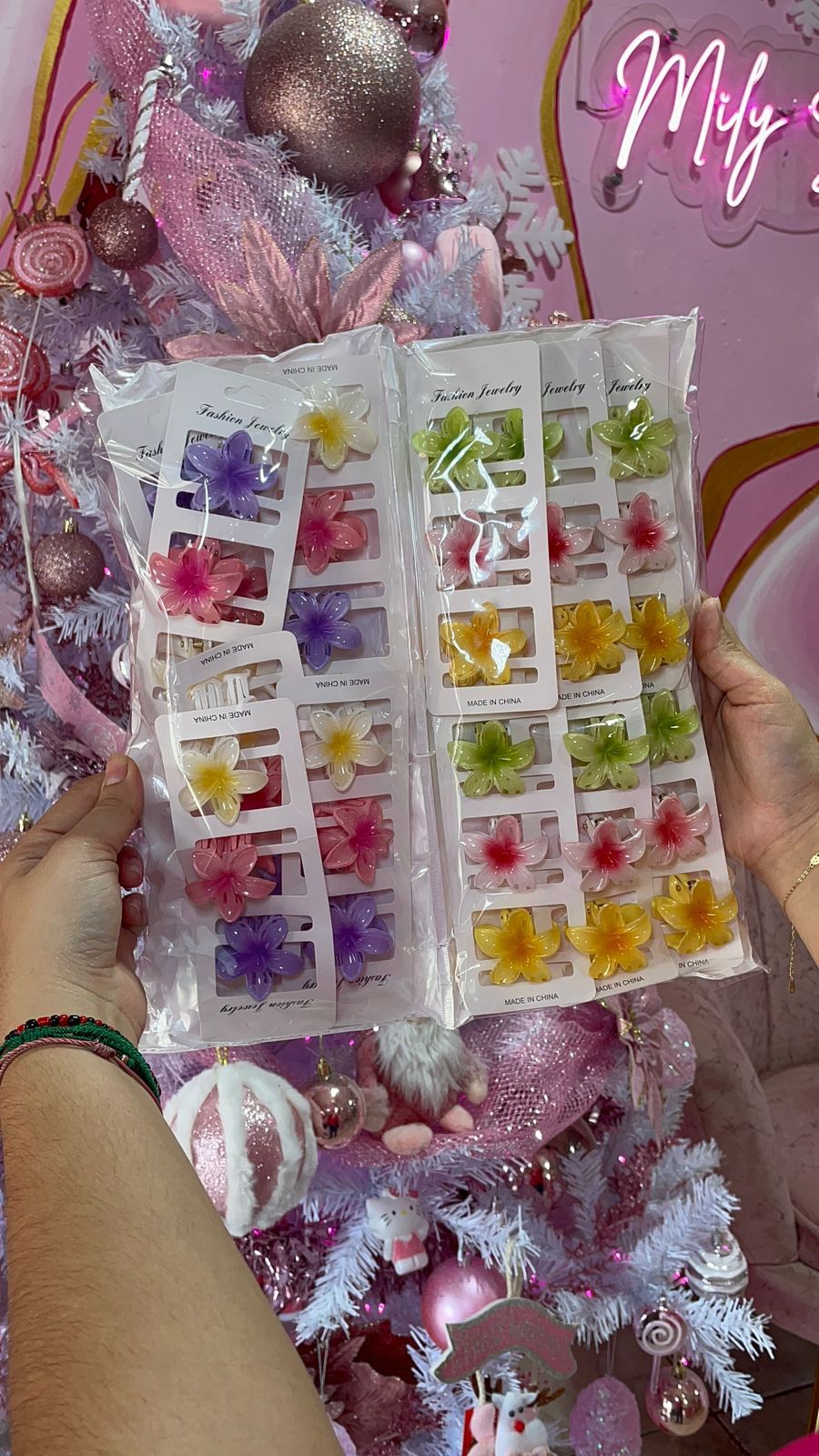 SET DE 3 MINI GANCHOS HAWAIANOS