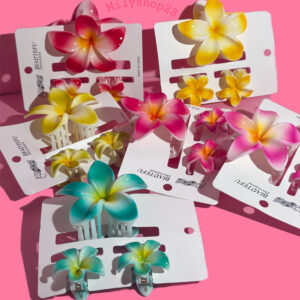 SET DE GANCHO HAWAIANO Y MINI CHANCHITO