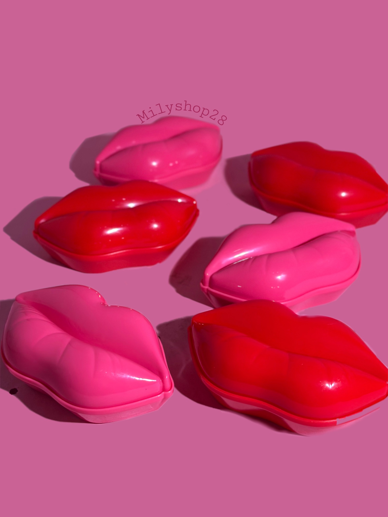 PEINE+ESPEJO DE BOLSO EN FORMA DE LABIOS