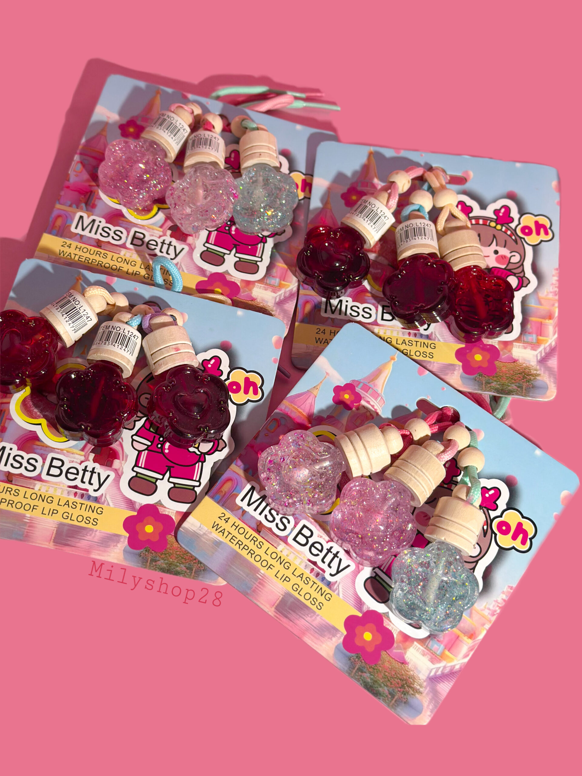 SET DE 3 MINI LABIALES CON LLAVERO