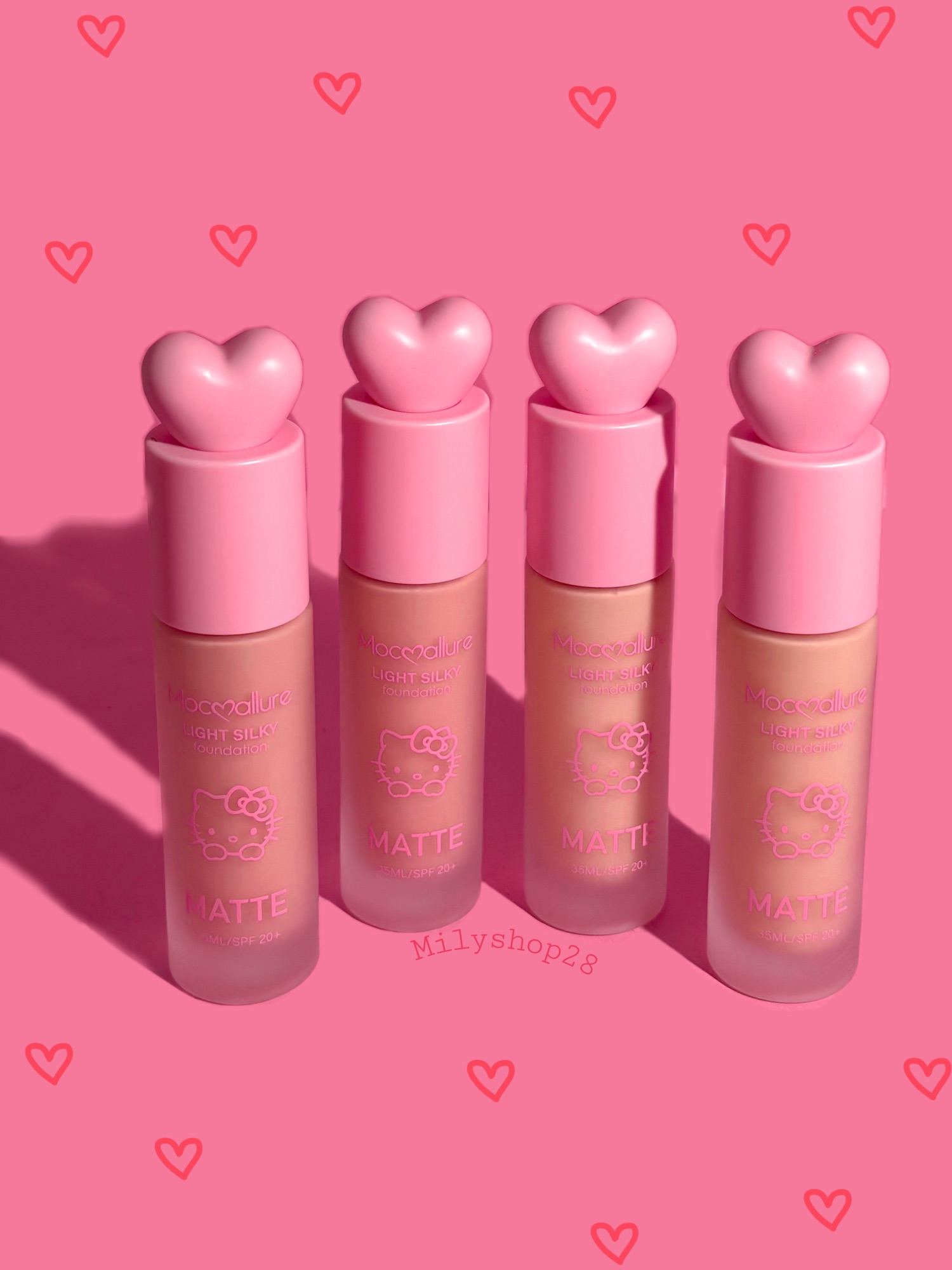 BASES MATTE DE HELLO KITTY