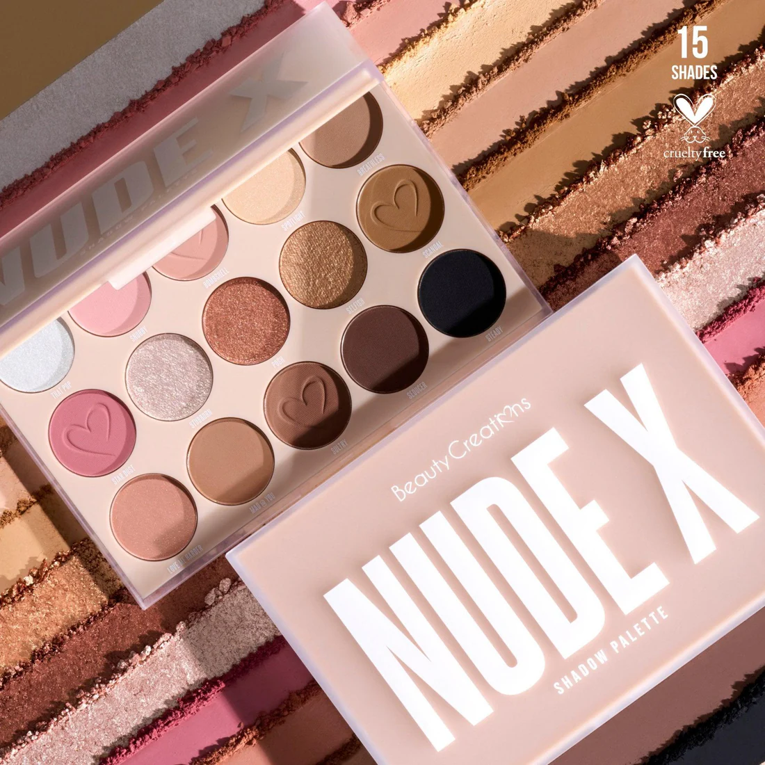 NudeX 15 Shadow Palette - Beauty Creations