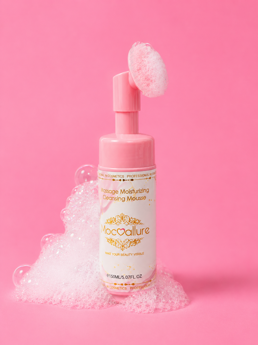 Espuma Facial con Cepillo de Silicón