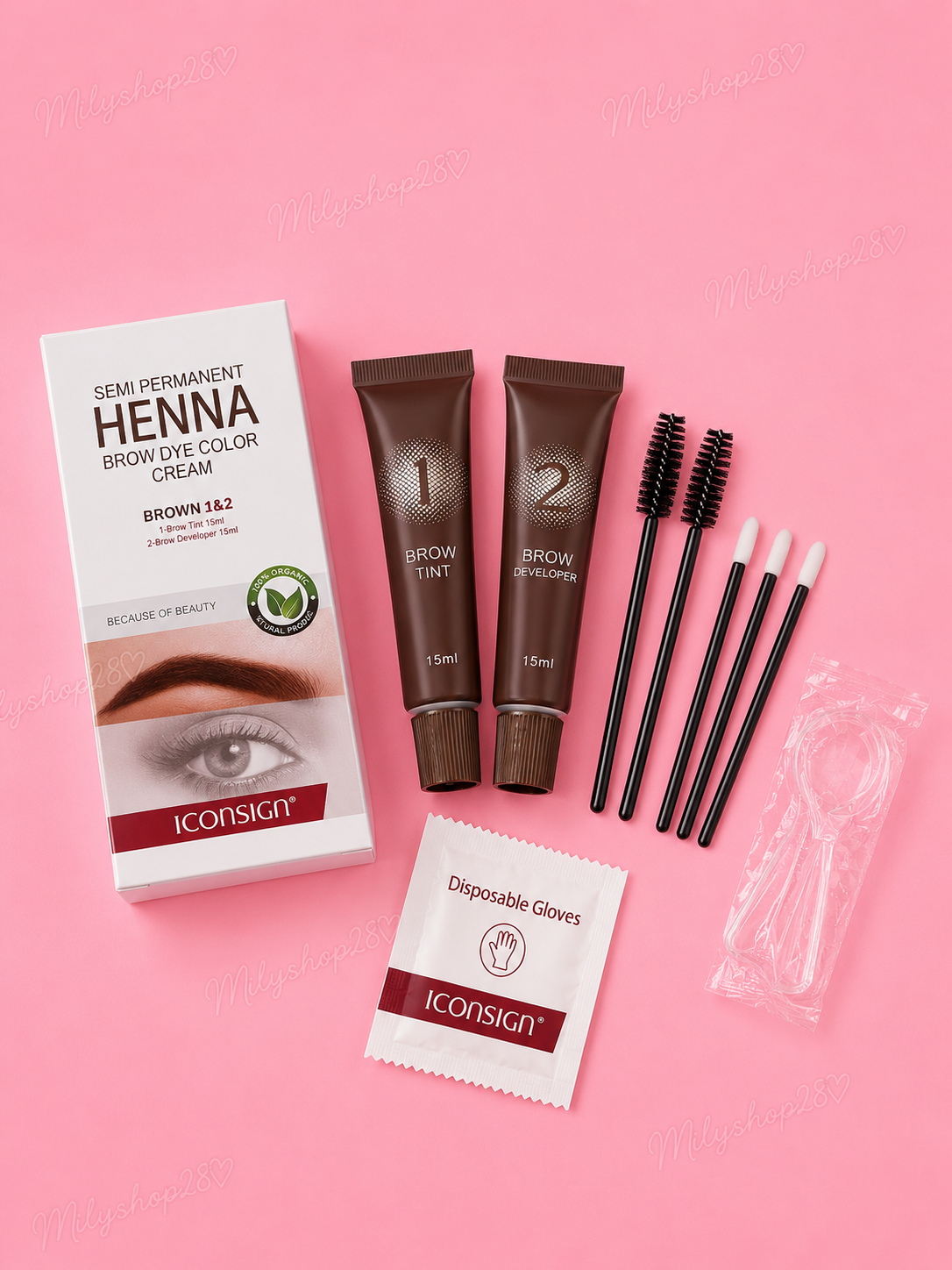 Henna para cejas semipermanente