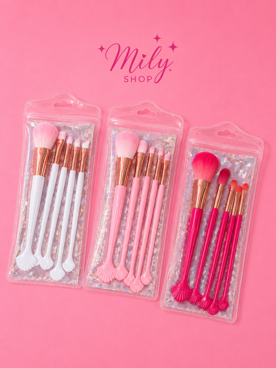 Set de 5 Brochas de Maquillaje